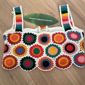 NWT Farm Rio Crocheted Top